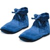 SUM Microwave Heated Therapy Slippers Blue–Warm Plush Comfort for Cold