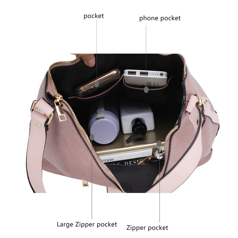 MKF Collection Hobo Bag for Women & Wristlet Wallet Set,