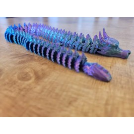 3D Printed Articulated Fire Dragon 17inch