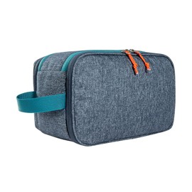 Tatonka Toiletry Bag Cosmetic Double Zip Pouch (6L) - Large Wash Bag with Double Zip Opening and Multiple Compartments - 17 x 27 x 13 cm (Navy)