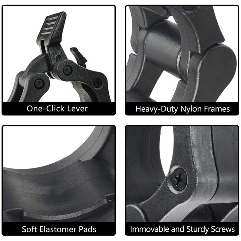 Tioamy Barbell Clasps Clasp Barbell Collars Spring Clasps Dumbbell Clamps