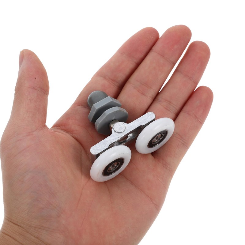 TEHAUX 8pcs Shower Door Rollers Dual Wheel Sliding Glass Hardware