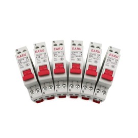 VVQQFGXN DZ30-32 DPN 1P+N Mini Circuit Breaker MCB 6A 10A 16A 20A 25A 32A Din Rail Mounting Cutout Miniature Household Air Switch OEM DIY (Size : 16a)