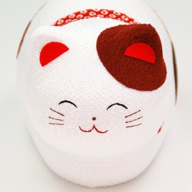 Crepe Three Hair Cat Solar Sitting Cat You Try Raffle Beckoning Cat Free Bonus with Original Set Wobbles Solar Waving Cat Waving Cat Figurine Dragon Tiger Hall ryuukodou 40 – 171 a