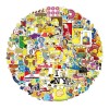 Simpsons 100 Calcomanias Stickers Contra Agua Tv Serie