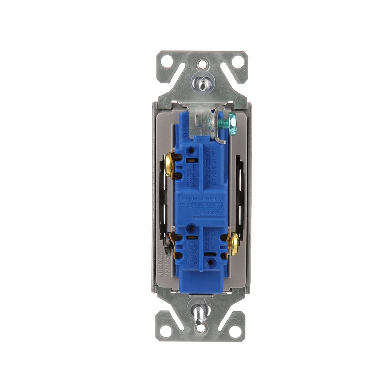 EATON 7503SG-K-L 3-Way Designer Switch, Silver Granite