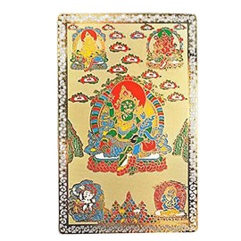 Feng Shui Five Dzambhala Talisman Amulet Card-Wealth + One Free Red String Bracelet M6025