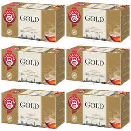 Tea Pot - Gold BlackTea - Natural Black Tea - 6 x 20 Tea Bags (Dekond Gift)