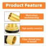 GASHER 2 pieces brass 1/2 inch female 1/2 inch male
