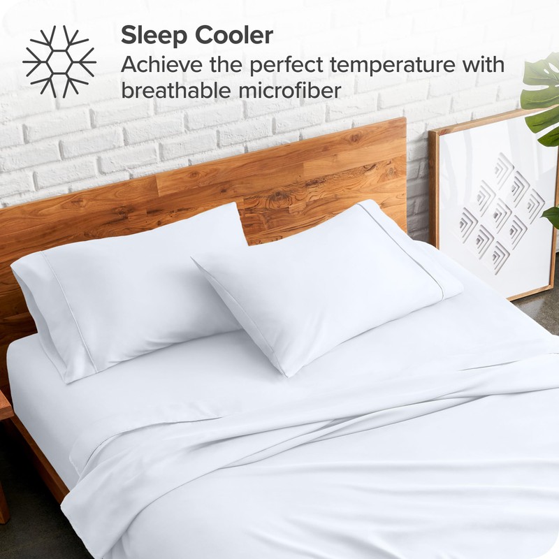 Bare Home Microfibre Pillowcase Set - Standard Size - 2