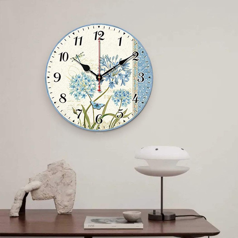 SWHONG Wall Clock Without Ticking Noises 10 Z0 LL/25.4 cm