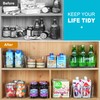 Heyuzb Pantry Organizers and Storage, 12 Pack Clear Plastic Storage