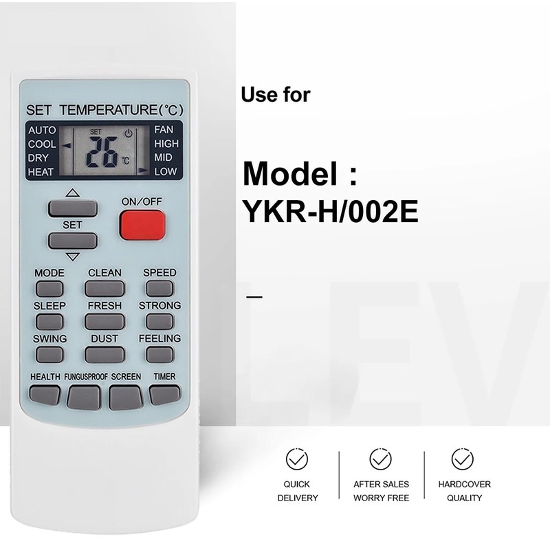 YKR-H/002E Replacement Remote Control Suitable for AUX Air Conditioner AC