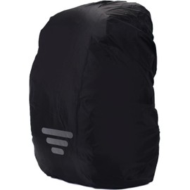 VINGVO Funda Impermeable para Mochila, Impermeable, Ligera, Color Negro, Fácil de Guardar para Viajar (XL (para 60-70L)) 3 rayas
