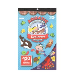 Aquatic Explorers Sticker Book (Sea Animals and Underwater Adventures; 420 Stickers)