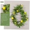 Abaodam Lemon Cane Eucalyptus Garland With Flowers Berry Wreath Wedding