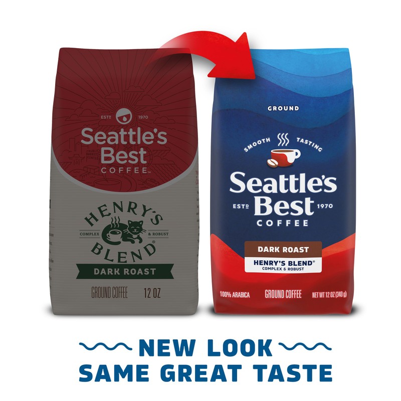 Seattle’s Best Coffee, Dark Roast Ground Coffee, Henry's Blend, 100%