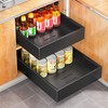 Pull out Cabinet Organizer, 21"Deep, 11.8"Wide Full-Extension Heavy Duty Slide