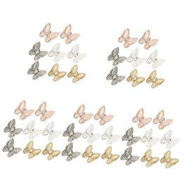 FOMIYES 5sets Japanese Style Nail Art Stickers Butterfly Nail Decorations Easy to Use for DIY Manicure Charms