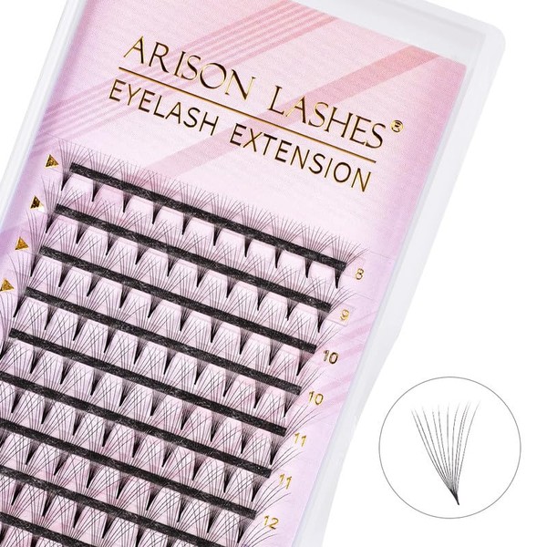Arison Lashes Premade Lashes Fans False Eyelash Russian Extension Volume