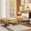 LIKIMIO Twin XL Bed Frames, Storage Headboard with Charging Station,