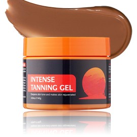 Soleneva Intensive Tanning Gel für Schnelle Bräunung - Bräunungsbeschleuniger mit Karotten & Traubenkernöl - Solarium Creme Pflegendes Körperbräunungsgel - Bräunungscreme für Gesicht und Körper