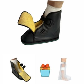 Aylashine Post-op Shoe, Medical Boot, Adjustable Walking Shoe with Magic Sticks, Recovery Shoe for Post-surgery,Broken Foot or Toe, Unisex, Easy to Wear, Plush lining for Winter (XL)