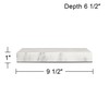 360 Lighting 9 1/2" x 6 1/2" x 1" Rectangular