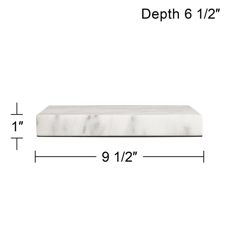360 Lighting 9 1/2" x 6 1/2" x 1" Rectangular