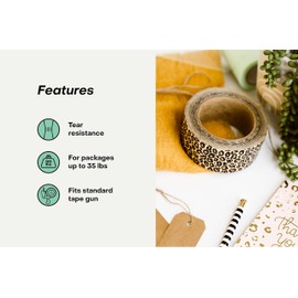 Package Mint Shipping Tape 2 Inch x 110 Yards, 330 Ft Packaging Tape – Decorative Box Sealing Small Business Supplies – Cute Packaging [Monarch Butterflies]