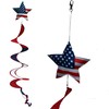 U.S.A. Patriotic Wind Spinner Decoration - 6" x 40" Long,