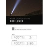 Suprabeam Q4 LED Flashlight 400 Lumens IPx4 Splash Waterproof Sliding