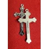 CHRISTIAN CATHOLIC LOT OF 25 Cross Silver PLATED Crucifix Pendant