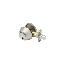 Pamex FD261 Single Cylinder Deadbolt Grade 3 with KW1 Keyway Satin Stainless Steel Finish