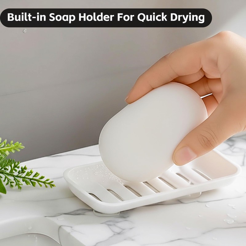 SlowVibes Bling Leakproof Travel Soap Dish with Lid