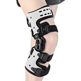 RISURRY OA Unloader Knee Brace-Unloader Knee Brace for Osteoarthritis, Arthritis Pain, Cartilage Repair, Bone on Bone Knee Joint Pain, Lateral Degeneration Knee Support (Right White)