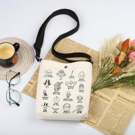 MYSOMY Howl's Checklist Crossbody Bag Japanese Anime Shoulder Bag Anime Calcifer Gift Howl and Sophie Fans Gift (HMCastle CB)