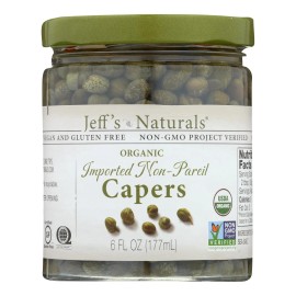 UD_Jeff's Natural Imported Non Pareil Capers Case of 6-6 oz Preserved Vegetables by Jeff's Natural
