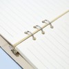 A5 Leather Ring Binder, 6 Round Rings Refillable Notebook Binder,