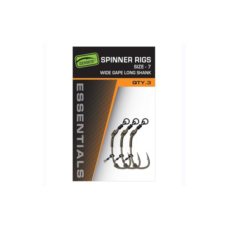 Fox Edges Spinner Rigs Size 5 Wide Gape Long Shank