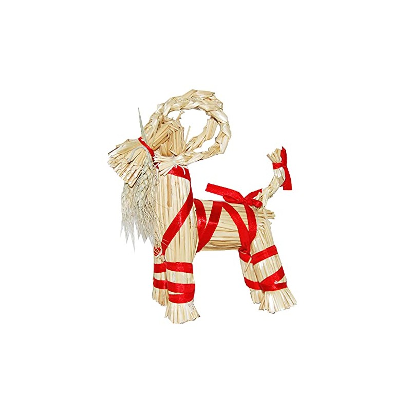Straw Goat (Julbock) 8In H, H1-176-8, Straw Yellow