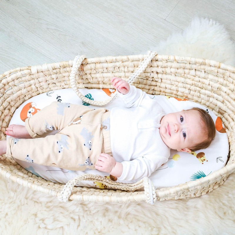 Fitted sheet for stroller and cradle for baby bed Set