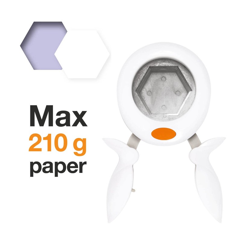 Fiskars Squeeze Punch XL - Hexagon, 5 cm, For Left-