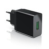 CSL USB Charger with Quick Charge Black