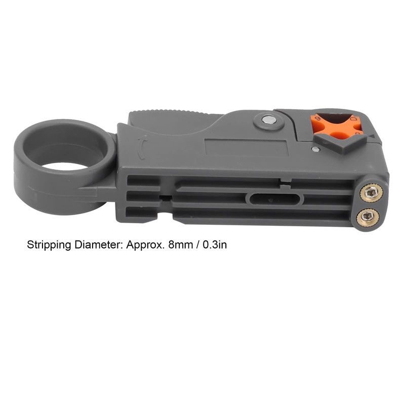 Qinyayoa 8mm Grey ABS Double Blade Coaxial Cable Stripper