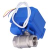 Motorized Ball Valve Stainless Steel Straight Through Mini Hydraulic Fitting
