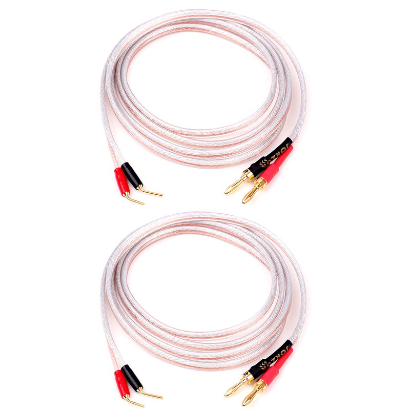 JORZOR 2 Pack Pin Type Plug to Banana Male Plug
