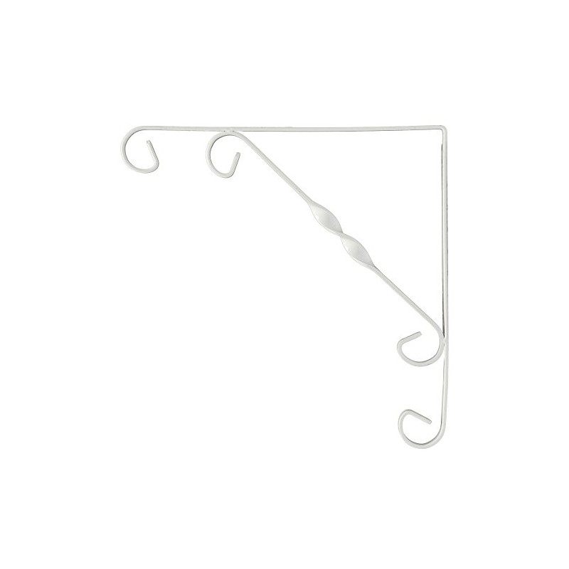 DURAline Ornamental Bracket WHT 10X10 244, metal, White, 25 x