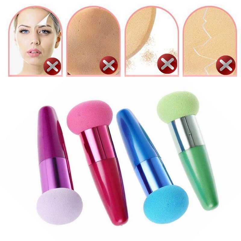2Pcs Makeup Sponge Mushroom Facial Foundation Sponges Makeup Blending Sponge