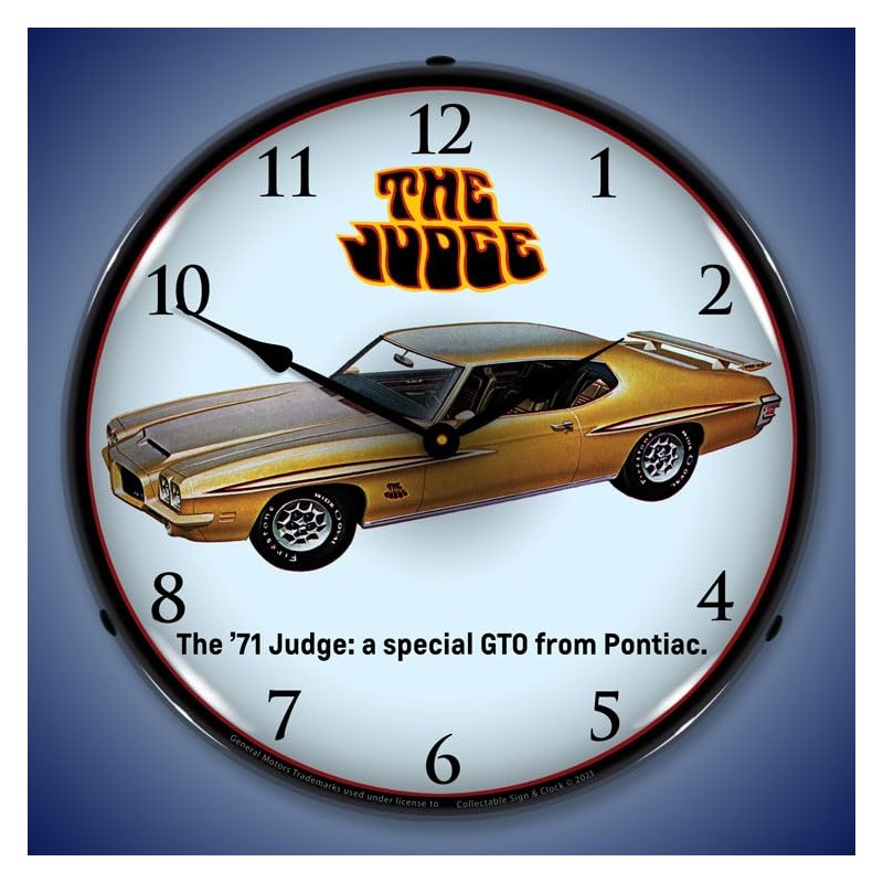 1971 GTO Judge LED Lighted Clock